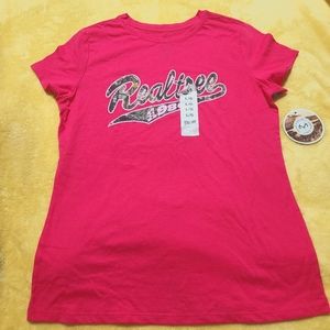 NEW Realtree T-Shirt~Pink & Camo~Large